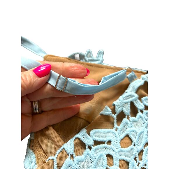 NWT City Chic Sky Blue So Fancy Dress - Size S/16 - Picture 12 of 16